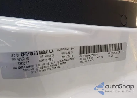 2015 Fiat 500 Abarth z USA, uszkodzony, nr VIN 3C3CFFFH2FT500379